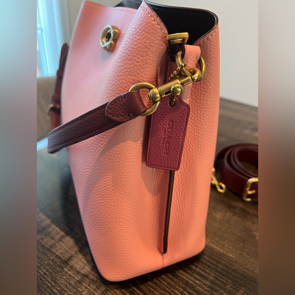 Coach Willow Bucket Leather Shoulder Bag - Picture 7 of 13